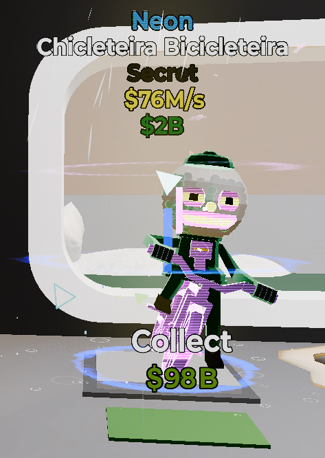 Chicleteira Bicicleteira Neon - Steal the Brainrot - SAMPSHOP