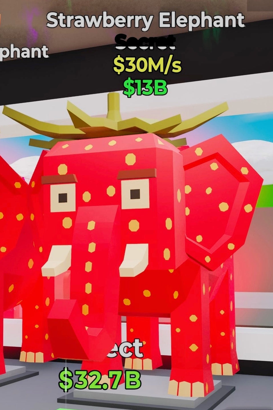 Strawberry Elephant Default - Steal the Brainrot - SAMPSHOP