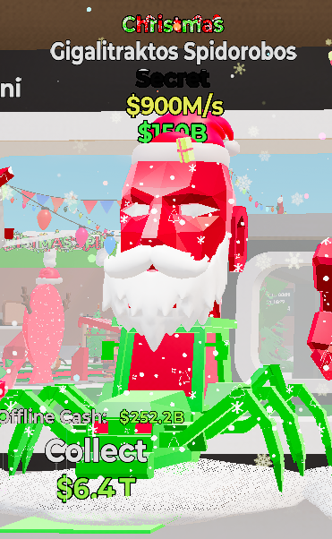 Gigalitraktos Spidorobos Christmas - Steal the Brainrot - SAMPSHOP