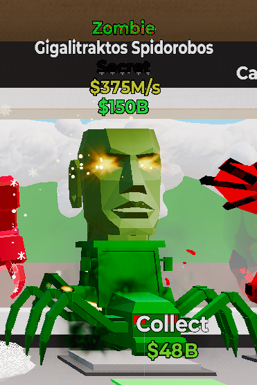 Gigalitraktos Spidorobos Zombie - Steal the Brainrot - SAMPSHOP