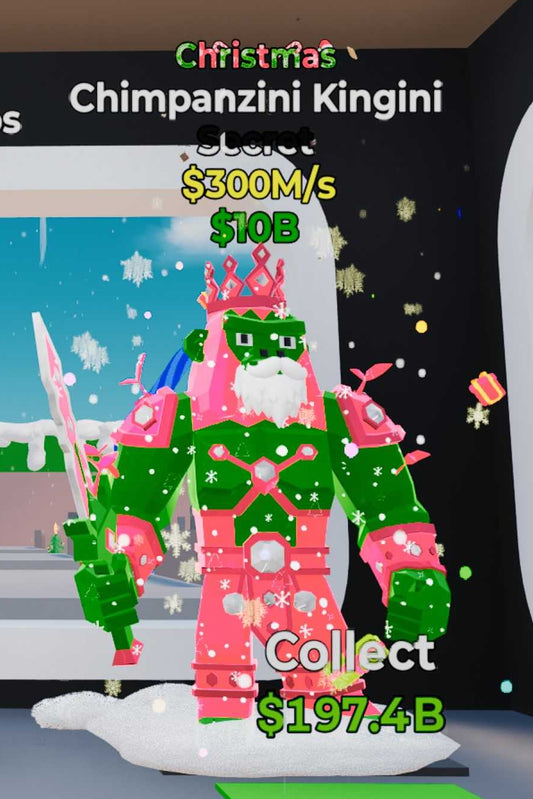 Chimpanzini Kingini Christmas - Steal the Brainrot -  SAMPSHOP