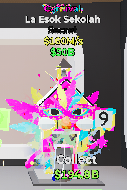 La Esok Sekolah Carnival - Steal the Brainrot -  SAMPSHOP