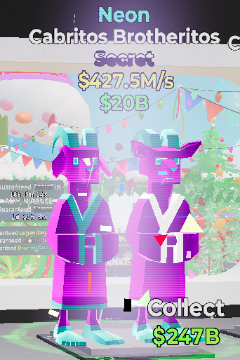 Cabritos Brotheritos Neon - Steal the Brainrot -  SAMPSHOP