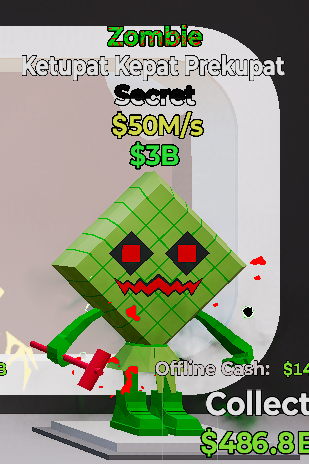 Ketupat Kepat Prekupat Zombie - Steal the Brainrot -  SAMPSHOP