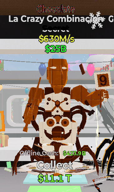 La Crazy Combinacion Chocolate - Steal the Brainrot -  SAMPSHOP